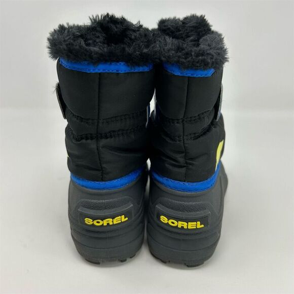 Sorel Kids Snow Commander Boots Black, Gray Blue Size 10 Toddler Waterproof - Picture 7 of 12